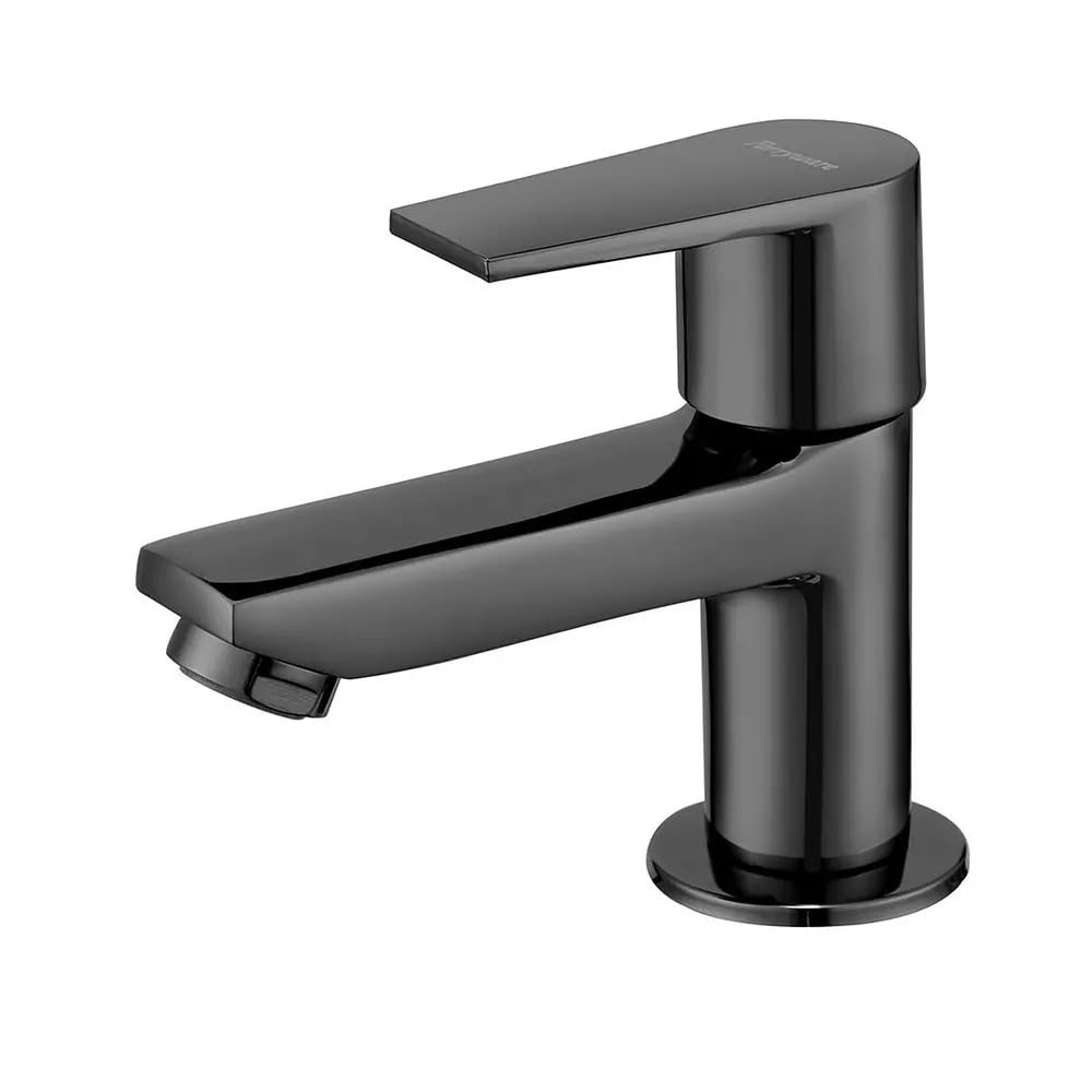 Parryware Praseo Pillar Cock – Matte Black Finish, G58017C – Brass Deck-Mounted Basin Faucet with Honeycomb Aerator-image-17