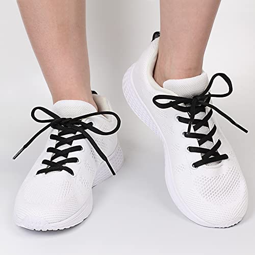 UpUGo 3 Pair Oval Shoe Laces, Half Round 1/4" Shoelaces for Athletic Running Sneakers Shoes Boot Strings4