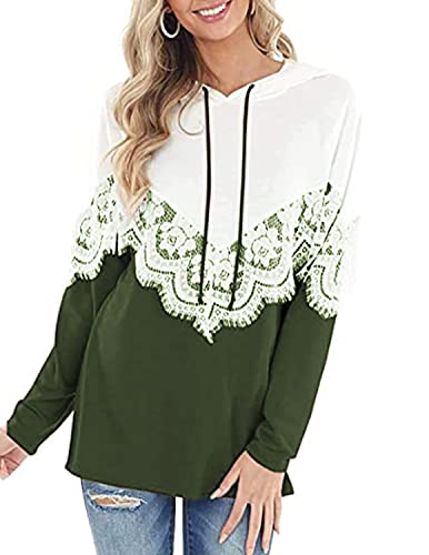 MUMZUGI Felpa con Cappuccio Donna Manica Lunga