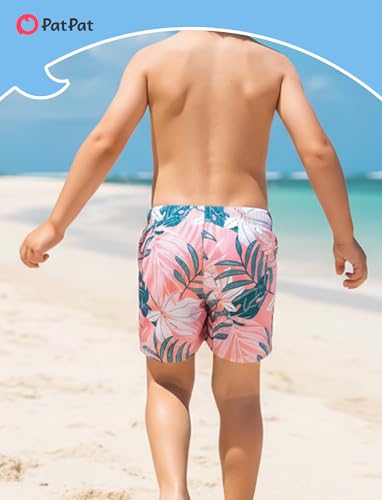 Image of PATPAT Mommy and Me Matching Swimsuit:One Piece V Neck Bathing Suits Leaves Printed Family Swimwear Matching Set