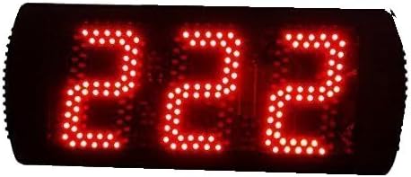 AZOOU Temporizador de cuenta regresiva de 5 "3 dígitos LED Segundos Soporte Max 999 Segundos Cuenta regresiva o arriba Color Rojo