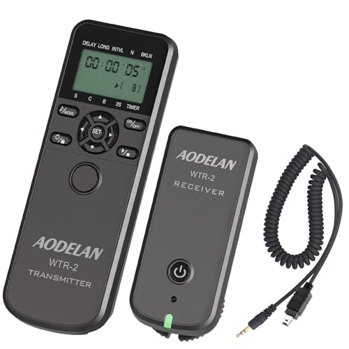 AODELAN Télécommande sans fil pour Nikon Df, Z7, Z7 II, Z6, Z6 II, Z5, D750, D780, D7500, D7200, D7100, D700, D5600, D5500 et plus encore AODELAN Télécommande sans fil pour Nikon Df, Z7, Z7 II, Z6, Z6 II, Z5, D750, D780, D7500, D7200, D7100, D700, D5600, D5500 et plus encore