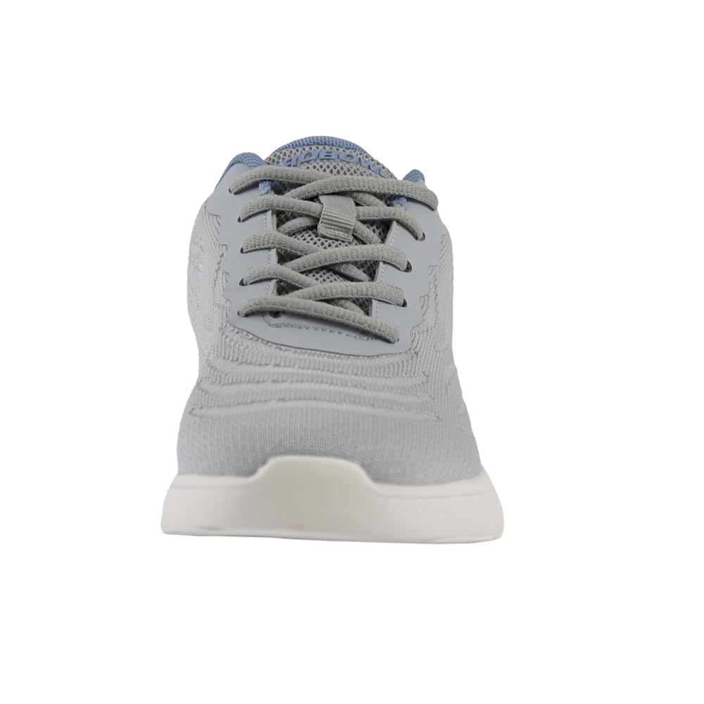 EMAX | Pro Bowl - Luma | Bowlingschuh Damen | Frauen Bowling Schuhe Gleitsohle Freizeit | Grau Blau | Größe 35-41
