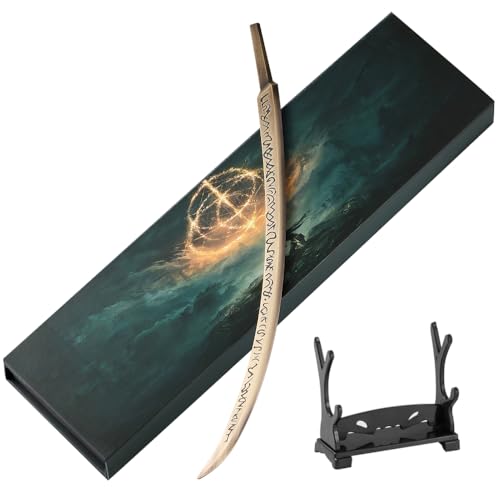 Katana Malenia 30 cm en métal : l'épée Elden Ring stable pour votre vitrine