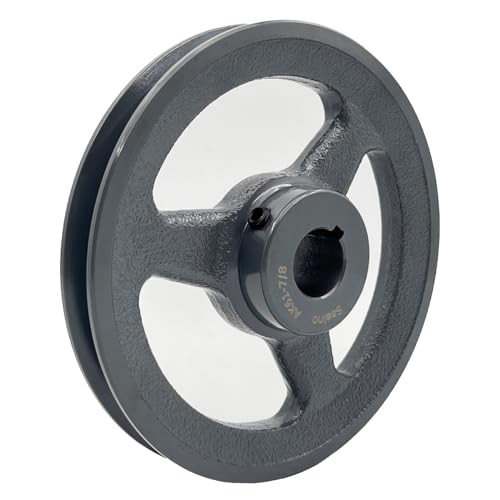 Saelno AK61-7/8 Ak6178 V Belt Pulley,5.95 Inch Outside Diameter,7/8 Inch Bore,Mechanical Pulleys Cast Iron thumb #4