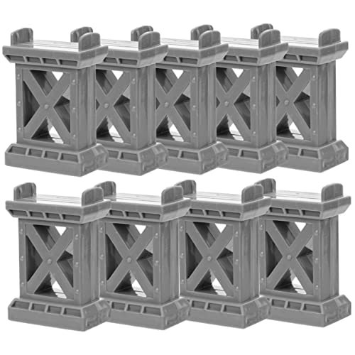 NAMOARLY 9pcs Tracks Bridge Support Riser Wooden Train Track Accessories for Wooden Train Sets