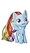 My Little Pony Rainbow Dash Potion Pony Figure - 3-Inch Blue Pony Toy with Brushable Hair, Comb, and 4 Surprise Accessories