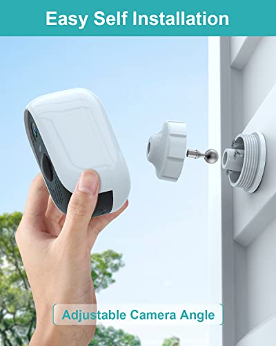 Wuuk 2 Cameras For Home Security Outdoor Wireless Wifi, 2K Battery Powered Outdoor Wireless Security Camera With Base Station, No Monthly Fee, Ip67, Free 32Gb Local Storage, Google & Alexa Compatible #TOP7