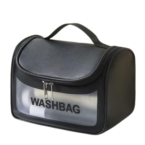 Trousse de toilette transparente pour emporter vos essentiels de soin partout
