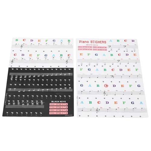 Piano Keyboard Stickers, Note Letters Labels Removable Piano Keyboard Note Labels for Beginners and Kids Learning