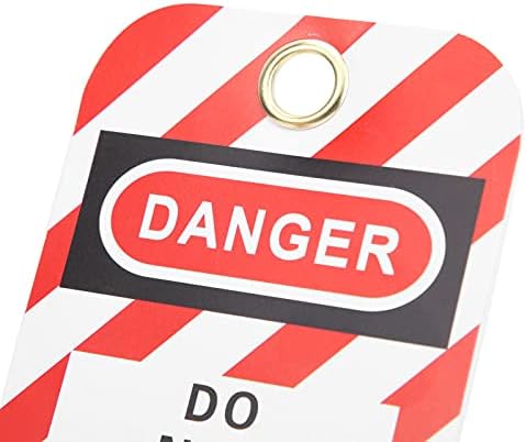 10PCS Lockout Tag, Lock Off Label Front and Back Label Safety Warning Danger Do Not Operate Safety Tag Safety Warning Tagout for Mcb Lock Off, Lock Off Kit for Electricians