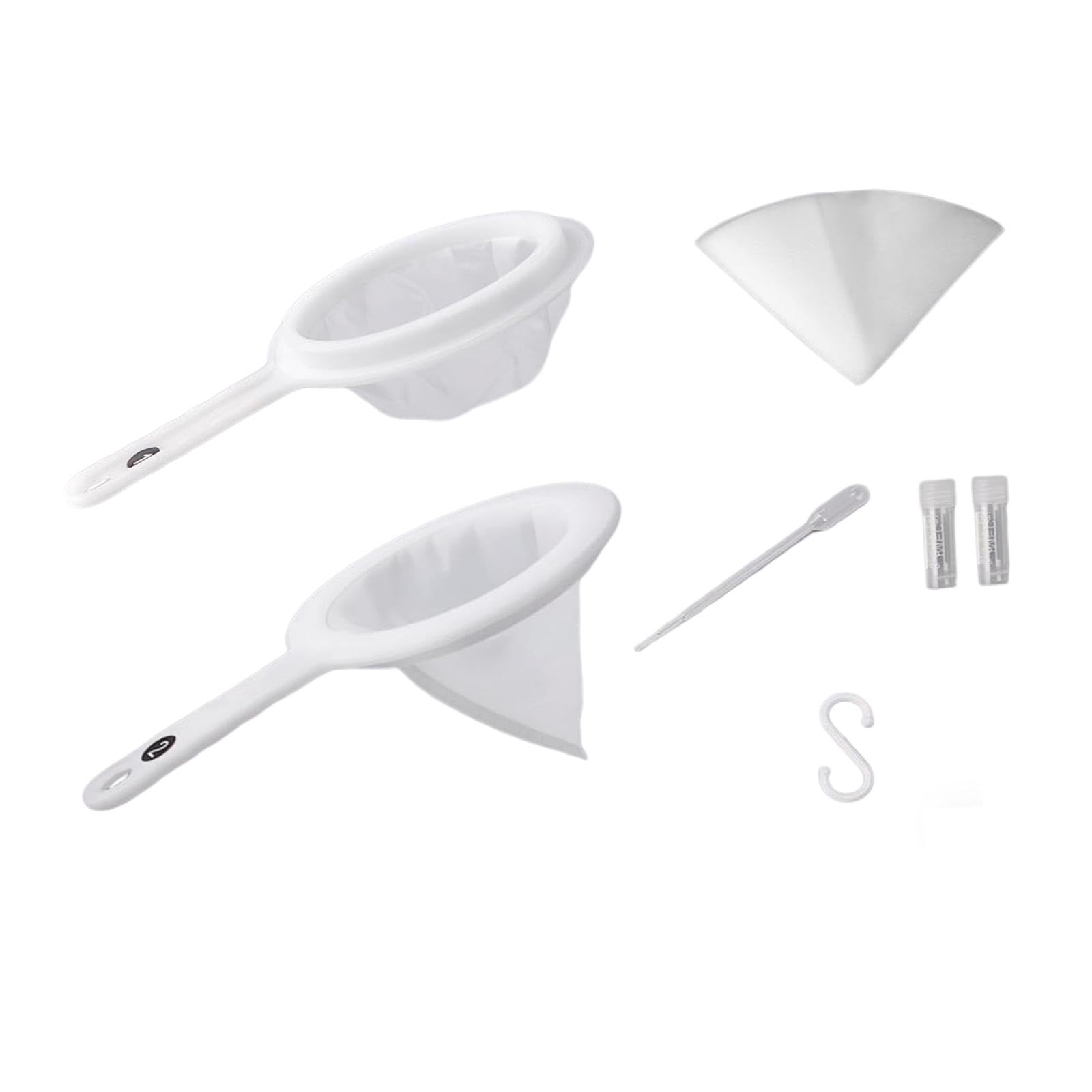 KESOTO Kit de Red de Pesca de Malla 80 para Artemia, Separador de Cáscaras de Huevo de Nailon, Red para Gambas de Acuario Pequeño de Criadero, para Peces, Estanques Pequeños, Piscinas