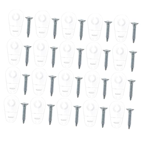 Image of UKCOCO 50pcs Mirror Hangers for The Wall Heavy Duty Heavy Mirror Hanging Kit Heavy Duty Hook Hanging Racks for Clothes Heavy Duty Heavy Duty Clothes Hanging Kit Door Hardware Abs Glass, Transparent 2