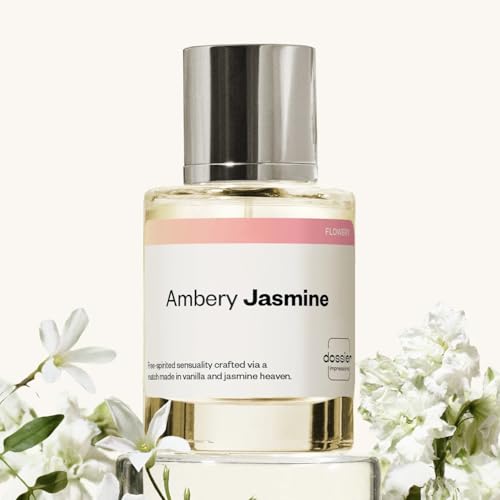 Dossier - Originals - Ambery Jasmine - Eau de Parfum - Long-Lasting Warm Floral Amber Fragrance - Feminine - 1.7 fl oz (50ml)