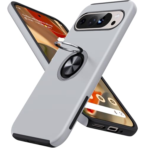 JAME for Google Pixel 9 Pro XL Case, Ring Stand Shockproof Slim Phone Case