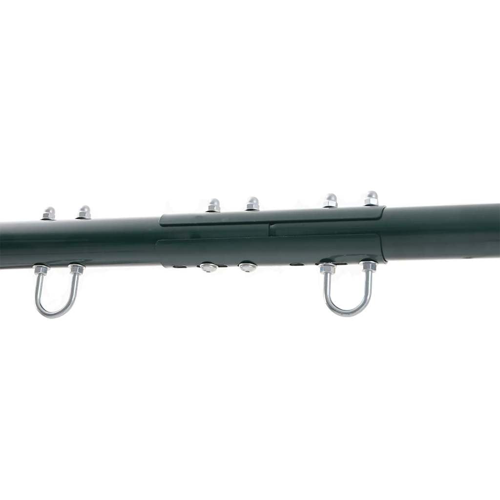 Schaukel-Set mit 2 Schaukelsitzen aus lackiertem Stahl, 206x185x185 cm, belastbar bis 100 kg, für Garten, Kinderspielplatz, Outdoor Freizeit, fördert Motorik und Bewegung