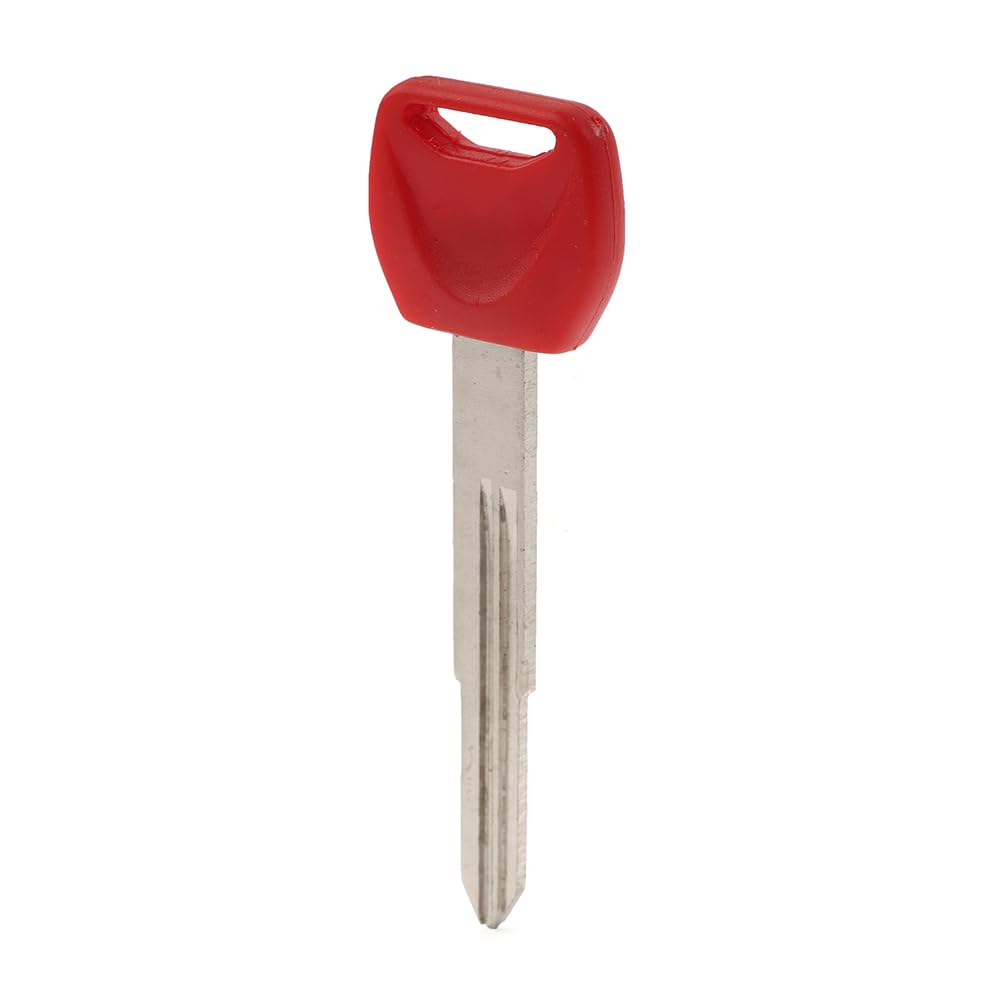 Cninba13 Metal Key with ABS Upper Uncut Blade Blank Key Duplicate Key Uncut Red For Honda FAZE 250 SILVER WING 400 600 Motorcycle