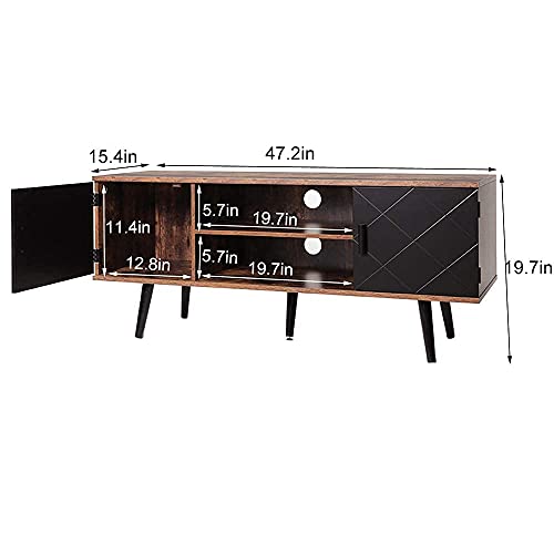 Coffee Table & Tv Stand Bundle, Tv Console Table With 2 Storage Cabinets, Cocktail Table/Sofa Table/Office Table With Storage Shelf For Living Room #TOP7