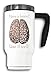 Luckyprint 'If You Have A Brain Use It Well' zabawny graficzny termiczny kubek do kawy herbaty termos 480 ml