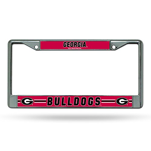 Rico Industries NCAA Georgia Bulldogs Standard Chrome License Plate Frame