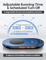 Vaydeer Air 3 Ultra Mouse Mover mit APP, Ultra Slim Mouse Jiggler mit Timer-Funktion, nicht erkennbar & geräuschlos, simuliert realistische Mausbewegung, treiberfrei, hält PC aktiv (Himmelblau) – Ansicht 5