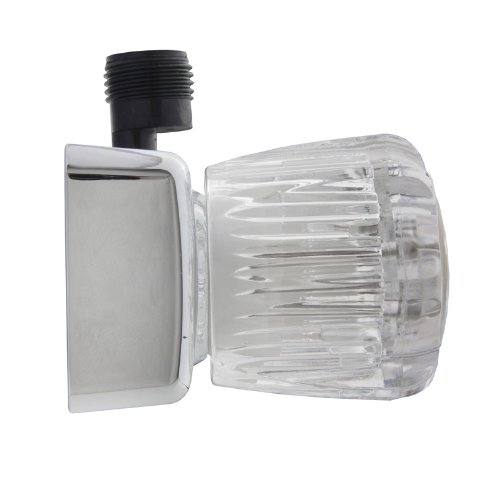 Image of Dura Faucet DF-SA100A-CP RV /Motorhome /Trailer Shower Faucet Valve Diverter with Crystal Acrylic Knobs (Chrome)