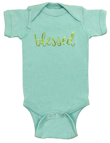 Baptism Gifts for Baby Girl | Christening Outfit Bodysuit for Goddaughter | Blessed NB-12M