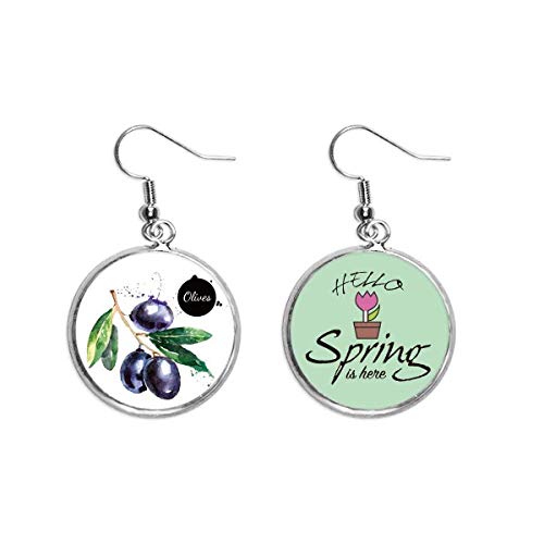 Pendientes de naranja para vestidos de primavera en paseos y terrazas al sol