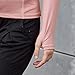DREAM SLIM Women Long Sleeve Workout Shirts UPF50+ Sun Protection Mesh Back Yoga Gym Outdoor Fishing Hiking T-Shirt Light Pink