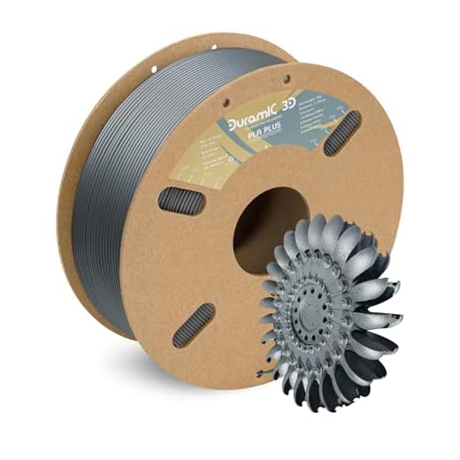 DURAMIC 3D PLA+ Filament 1.75mm 1Kg Silver, PLA Plus Filament 1Kg Spool(2.2lbs) Tougher and Stronger, Dimensional Accuracy Probability +/- 0.02mm