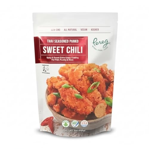 Panko Japanese Style Toasted Bread Crumbs (9 oz) - Thai Sweet Chilli Flavor - Seasoned & Flavored Bread Crumbs - Add crunch & Crispiness To Your Recipes