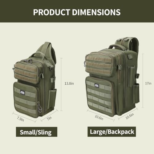 Image of Fishing Backpack with Rod Holder, Fishing Tackle Bag