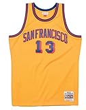 Mitchell & Ness NBA Swingman Jersey Warriors 62-63 Wilt Chamberlain Light Gold MD