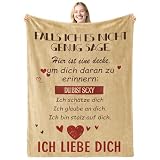 twirush Jahrestag Geschenk für Sie/Ihn, 150X130cm Geschenke für Fre&in/Fre&, Romantische Partner Decke, Hochzeitstag Geschenke, Ich Liebe Dich Geschenke für Frauen/Männer, Valentinstagsgeschenke