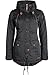 Produktbild DESIRES Annabelle Damen Übergangsparka Parka Übergangsjacke Lange Jacke mit Kapuze, Größe:L, Farbe:Dark Grey (2890)