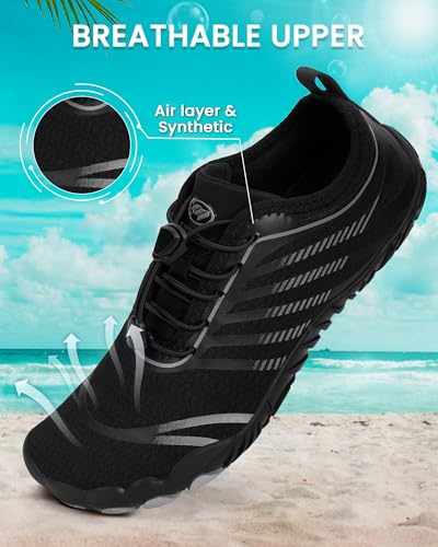 Image of Water Shoes for Women Men Quick-Dry Barefoot Shoes Breathable Aqua Socks for Swim Beach River Pool Lake Hiking Surfing Kayaking