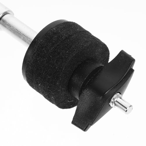 Stacker de platillos STOBAZA en metal plateado con amortiguación y ajuste seguro, accesorio resistente para soportes de platillos e instrumentos de percusión miniatura 3