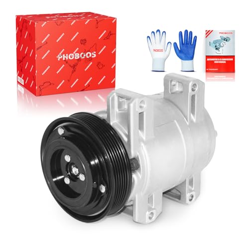 PHOBOOS A/C Compressor with Clutch Compatible with Nissan Rogue 2008-2013 L4 2.5L