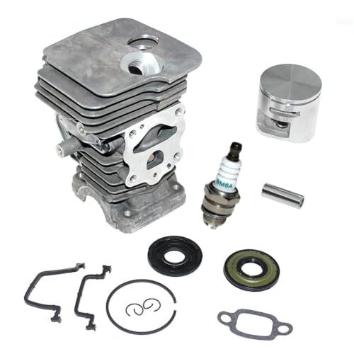 Piezas de jardín Kit de pistón cilíndrico Compatible con Motosierra Husqvarna 435 435E 440 440E 435II 440II 135 135E 140 140E 504735101 504735102 504735103
