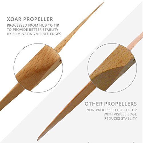 XOAR PJE 22B 3D RC Model Airplane Propeller. 22 Inch Pitch A Gas Beechwood Aircraft Prop for 3D Aerobatics Planes