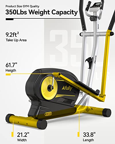 JKANGFIT Elliptical Machine - Elliptical Training Machines Elliptical Exercise Machine for Home, Quiet Driven Magnetic Elliptical with LCD Monitor, 8 Levels Resistance (Training-1)