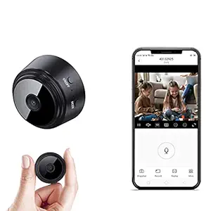 TECHNOVIEW Mini WiFi Camera HD 1080P Wireless Hidden Camera Video Camera Small Nanny Cam with Night Vision and Motion Activated Indoor Use Security Cameras Surveillance Cam for Car Home Office