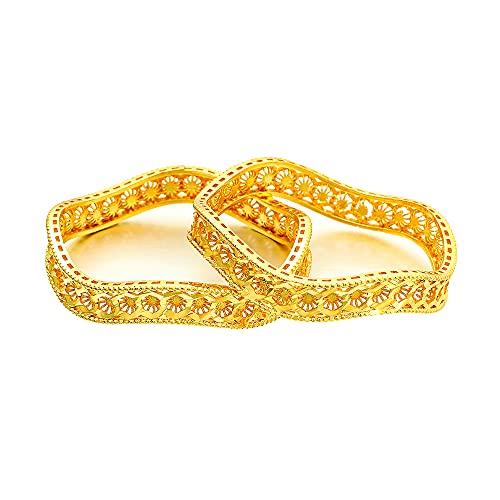Ethlyn Dubai Style 18K Thick Gold Plated Baby Girls Child Bangles Gift for daughter