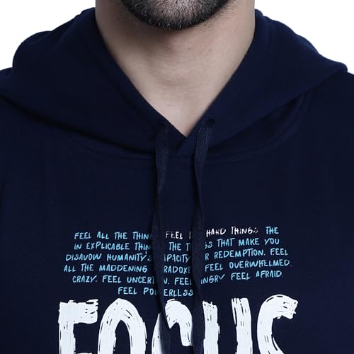 Image of Mack Jonney Printed Hooded Cotton Fleece Hoodie for Men-MACK32358
