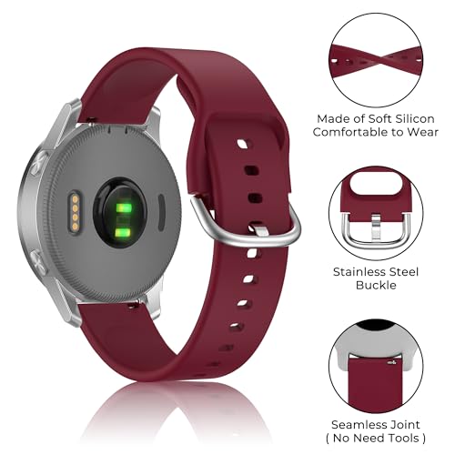 Image of Tobfit 18mm Silicone Watch Strap Compatible for Titan, Timex, Casio, Sonata,HMT etc,Quick Release Sport Loop Colorful Strap