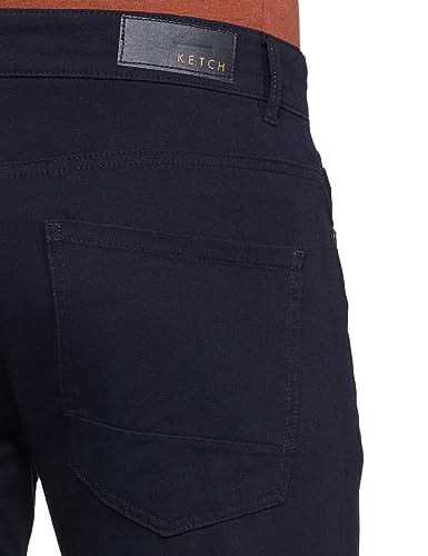 Image of KETCH Men Mid Rise Tapered Fit Trouser
