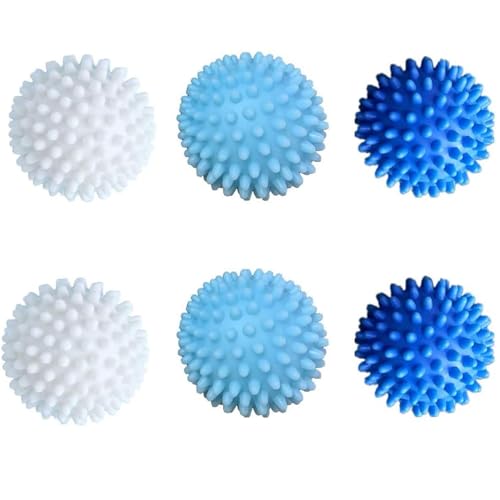6 Piezas Bolas de Secado para Secadora, Bolas Secadora de Ropa, Bolas de Secado para Lavadora, Ropa Reutilizables Para Secadora, Adecuado para la Limpieza de la Colada Doméstica