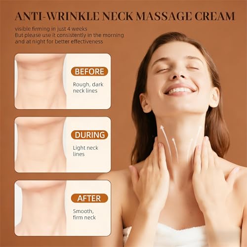 YCQQPRO Angel Silk AH-8 Firming Neck-Eye Cream Bundle, Tightening & Revitalizing Set, Electric Massage Eye Cream with Red Light, Firm Smooth of Eye Fine Lines, Anti-Wrinkle Deep Moisturizing Skincare