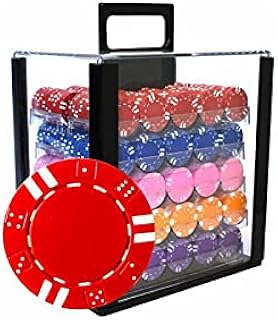 Bird Cage 1000 Poker-Chips Double Dice ABS Metalleinsatz 12g mit Zubehör