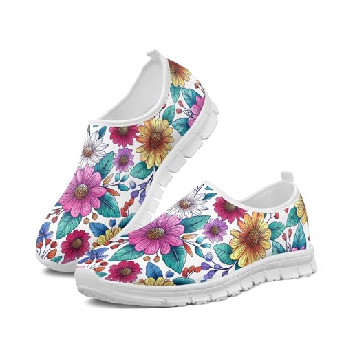 Women's Slip-On Walking Shoes Breathable Mesh Sneakers Casual Shoes